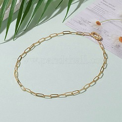 Collane con catena a graffetta in ottone&nbsp;NJEW-JN03283-01