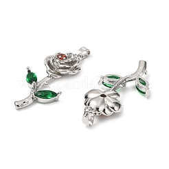 Латунные микро проложить кубического циркония подвески KK-G533-05P