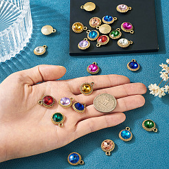 24шт 12 цвета стеклянные подвески k5&nbsp;FIND-TA0007-92KCG