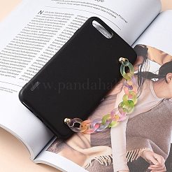 Матовая акриловая цепочка с краской для брелков своими руками HJEW-JM00400-09