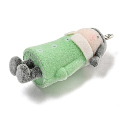 Милые подвески из флокированной смолы RESI-L043-01P-04