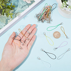 100 шт. 10-цветный полиэстеровый шнур для мобильных ремней&nbsp;MOBA-GF0001-01