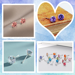 100 шт. фурнитура для сережек-гвоздиков из нержавеющей стали 304 STAS-BBC0003-30