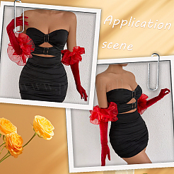 Бархатные перчатки с длинными пальцами&nbsp;AJEW-WH20067-005A