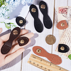 4 комплект из 2 цветов искусственной кожи с пришивной пряжкой для сумки FIND-GF0005-45