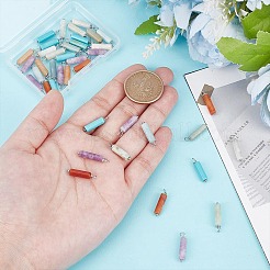 10 шт. 5 стиля натуральный лепидолит и новый нефрит и цветочный амазонит и красный авантюрин PALLOY-AR00012