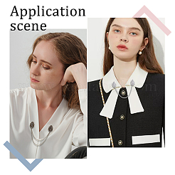 Ahademaker плоские круглые и цветочные и листовые булавки со стразами JEWB-GA0001-12