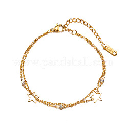 304 Edelstahl-Kabelkettenarmbänder&nbsp;WG59DA4-01