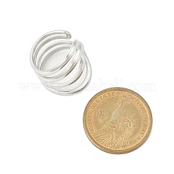 Многослойные манжеты из нержавеющей стали 304 для женщин&nbsp;RJEW-G338-16P