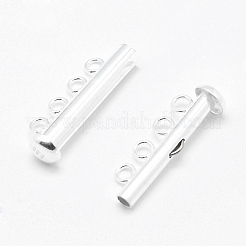 Argento sterling fermagli di bloccaggio slitta&nbsp;STER-K035-03