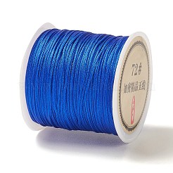 ナイロン編みコード  ジュエリー製作やマクラメ工芸用の中国結び紐  ブルー  0.8mm  38~40 m /ロール&nbsp;NWIR-C003-01A-17