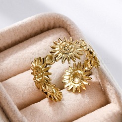 Компоненты открытого кольца манжеты из нержавеющей стали Sun 304 RJEW-F174-02G