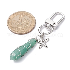 Кулон с драгоценными камнями в проволочной оплетке&nbsp;HJEW-JM01391