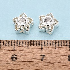 Messing-Pavé-Glieder aus klaren Zirkonia-Mehrsträngen&nbsp;KK-N288-17S