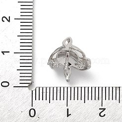 925 подвеска-цветок из стерлингового серебра с прозрачными кубическими цирконами STER-P068-05P