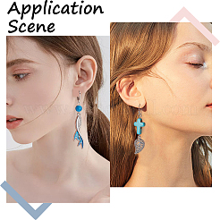 120 шт. 6 стиля фурнитуры для сережек из хирургической нержавеющей стали 304 и 316 DIY-BBC0001-75