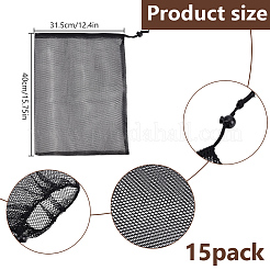 Сумки для хранения на шнурке из полиэфирной сетки ABAG-WH0046-59