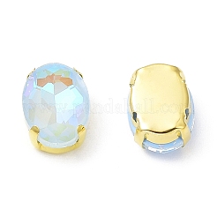 Мокко(мк) овал пришить по стразам&nbsp;RGLA-F080-01A-04