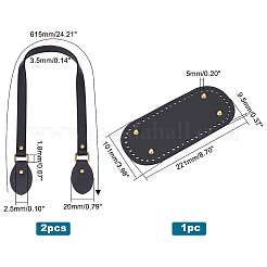 Taschenboden aus PU-Leder mit Schultergurt&nbsp;FIND-PH0005-27A