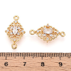 Латунные подвески из прозрачного кубического циркония KK-T078-18G-02