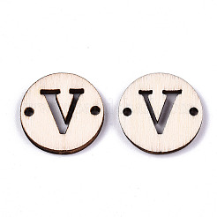 Conectores de eslabones de madera de álamo natural sin terminar&nbsp;WOOD-S045-140A-01V
