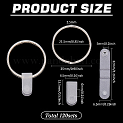 120 шт. Железные брелоки для ключей&nbsp;KEYC-FG0001-18