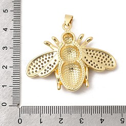 Messing micro pave klare zirkonia anhänger&nbsp;KK-H267-058G
