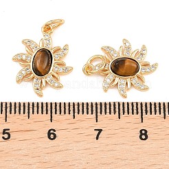 Природных тигровый глаз подвески&nbsp;KK-H538-15G