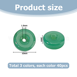 120 Stück 3 Farben sprühlackierte Glasperlen&nbsp;GLAA-HS0001-18