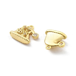 Латунные микро проложить кубического циркония подвески KK-U049-04G-05