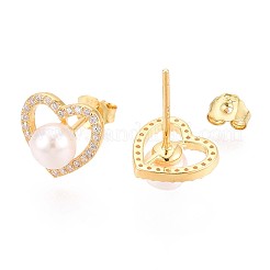 925 серьги-гвоздики из стерлингового серебра с микропаве из прозрачных кубических цирконий&nbsp;STER-N016-78G