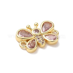 Ciondoli con connettori a farfalla in ottone con zirconi cubici&nbsp;KK-L268-028G