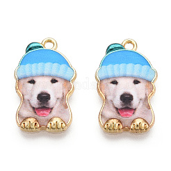 Подвески из сплава светлого золота с принтом&nbsp;ENAM-N056-208B