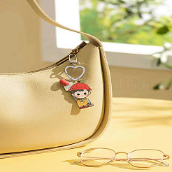 4 шт. 2-х цветные разъемные брелоки из нержавеющей стали 304&nbsp;STAS-LP0001-35B