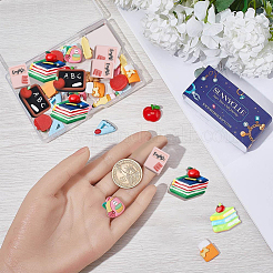 36 шт. 9 стиля кабошонов из непрозрачной смолы ко Дню учителя&nbsp;CRES-SC0002-74