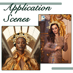 Нейлоновые железные резинки для волос «ангел»&nbsp;AJEW-WH0455-194