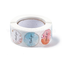 Бумажные благодарственные подарочные наклейки в рулонах STIC-E001-05