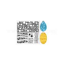 シリコーン粘土テクスチャマット  粘土モデリング模様パッド  バブル  140x140x3mm&nbsp;AJEW-WH0447-026