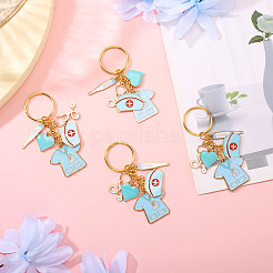 Брелок из эмали из сплава 4 шт.&nbsp;KEYC-TAC00036