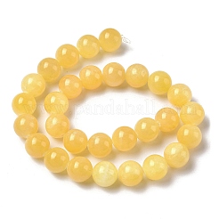 Природный Топаз нефрита бисер нитей&nbsp;G-F818-A02-14mm-01
