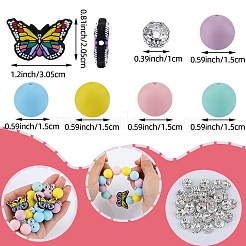 Наборы для изготовления ювелирных изделий из латуни со стразами&nbsp;DIY-SZ0010-31