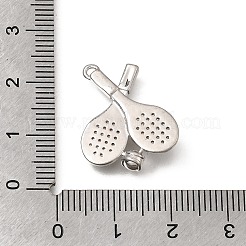 Messing micro pave klare zirkonia anhänger&nbsp;KK-K427-23P