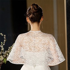 Съемные полиэстеровые кружевные накидки для женщин&nbsp;AJEW-WH20067-123