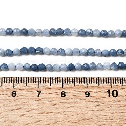 Натуральные синие опаловые бусы&nbsp;G-P603-C-3mm-04