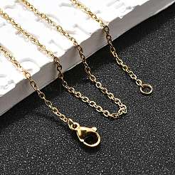 Catene in acciaio inossidabile placcate ionica (ip) 304 collane&nbsp;NJEW-F226-04G-04
