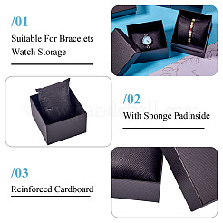 Прямоугольные бумажные подарочные коробки для ювелирных изделий&nbsp;CON-TAC0010-91H