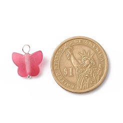 Матовые двухцветные подвески из прозрачного акрила&nbsp;PALLOY-JF01810-01