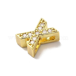 Латунные микро проложить кубического циркония бусы&nbsp;KK-H487-25G-24