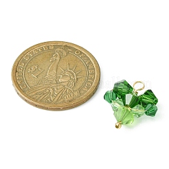 4шт 4 цветные подвески из граненого стекла&nbsp;PALLOY-TA00061