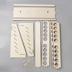 Support de rangement de peinture en bois à 6 niveau pour 60 bouteilles&nbsp;ODIS-WH0108-031